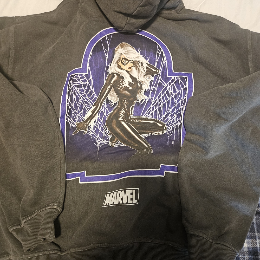 Darc Sport Marvel Hero Elite Black Cat Wolves Graphic Pullover Hoodie